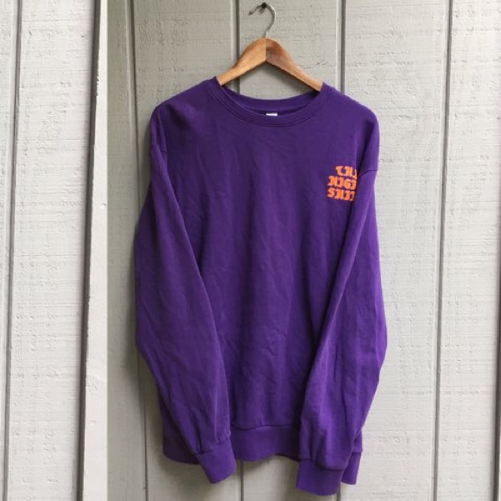 Purple crewneck longsleeve size extra small